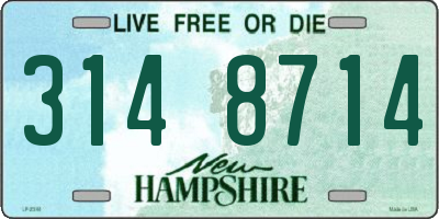 NH license plate 3148714