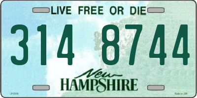 NH license plate 3148744
