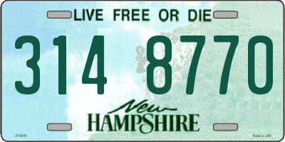 NH license plate 3148770