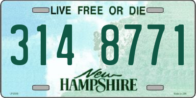 NH license plate 3148771