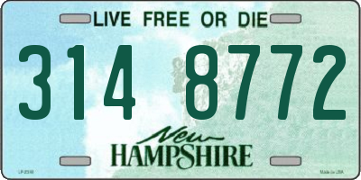 NH license plate 3148772
