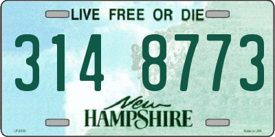 NH license plate 3148773