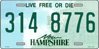 NH license plate 3148776
