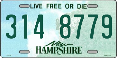 NH license plate 3148779