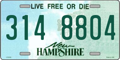 NH license plate 3148804