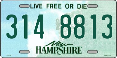 NH license plate 3148813