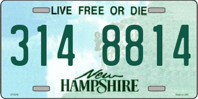 NH license plate 3148814