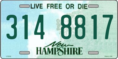 NH license plate 3148817