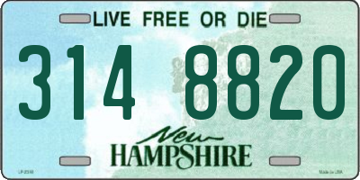 NH license plate 3148820