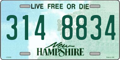 NH license plate 3148834