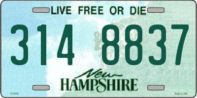 NH license plate 3148837
