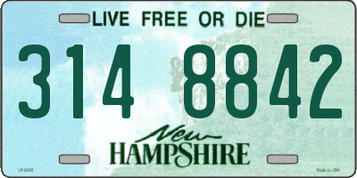 NH license plate 3148842