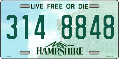NH license plate 3148848
