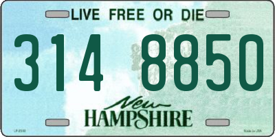 NH license plate 3148850