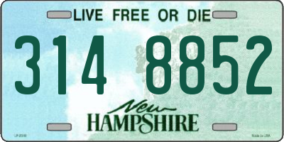 NH license plate 3148852