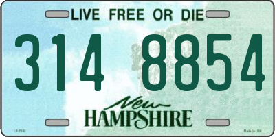 NH license plate 3148854