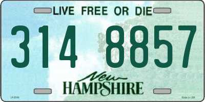 NH license plate 3148857