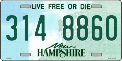 NH license plate 3148860