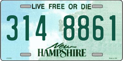 NH license plate 3148861