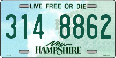NH license plate 3148862