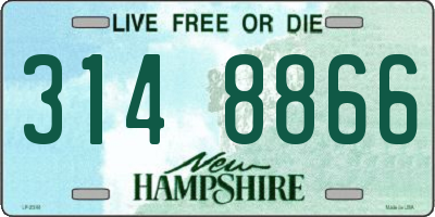NH license plate 3148866