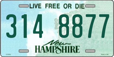 NH license plate 3148877