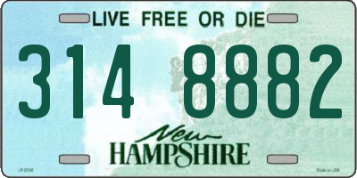 NH license plate 3148882