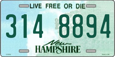 NH license plate 3148894