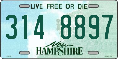 NH license plate 3148897