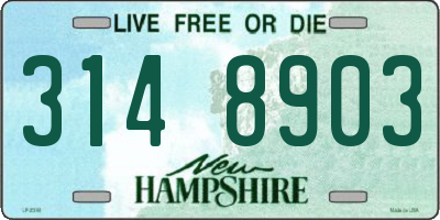 NH license plate 3148903