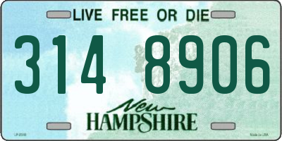 NH license plate 3148906