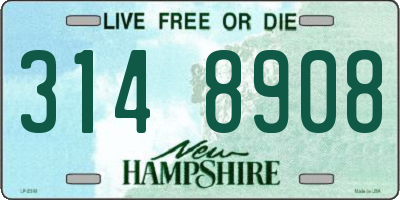 NH license plate 3148908