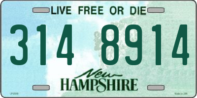 NH license plate 3148914