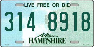 NH license plate 3148918