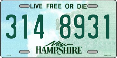 NH license plate 3148931