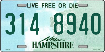 NH license plate 3148940
