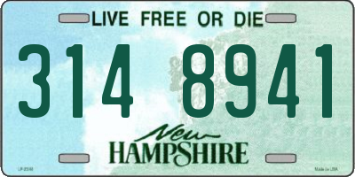 NH license plate 3148941