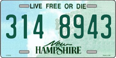 NH license plate 3148943