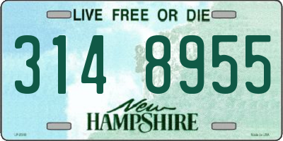 NH license plate 3148955