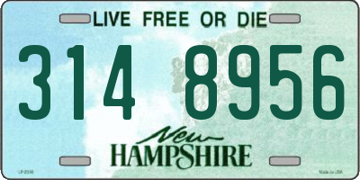 NH license plate 3148956
