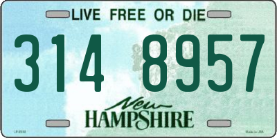 NH license plate 3148957