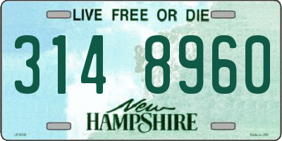 NH license plate 3148960