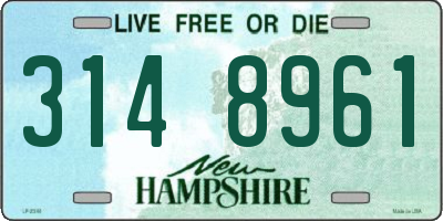 NH license plate 3148961