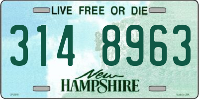 NH license plate 3148963
