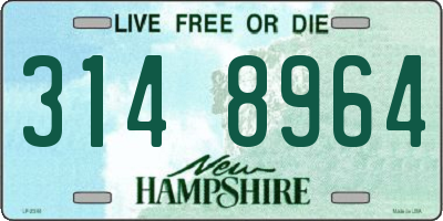 NH license plate 3148964
