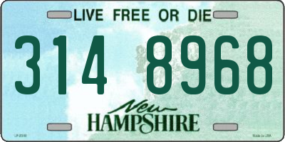 NH license plate 3148968