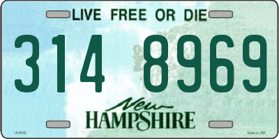 NH license plate 3148969