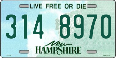 NH license plate 3148970