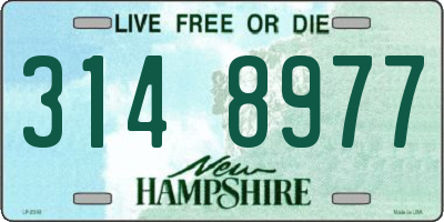 NH license plate 3148977