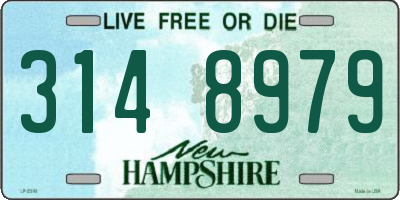 NH license plate 3148979